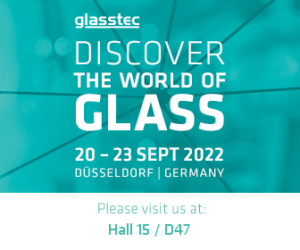 Logo_glasstec mit Standnummer – Rectangle-Banner ENG